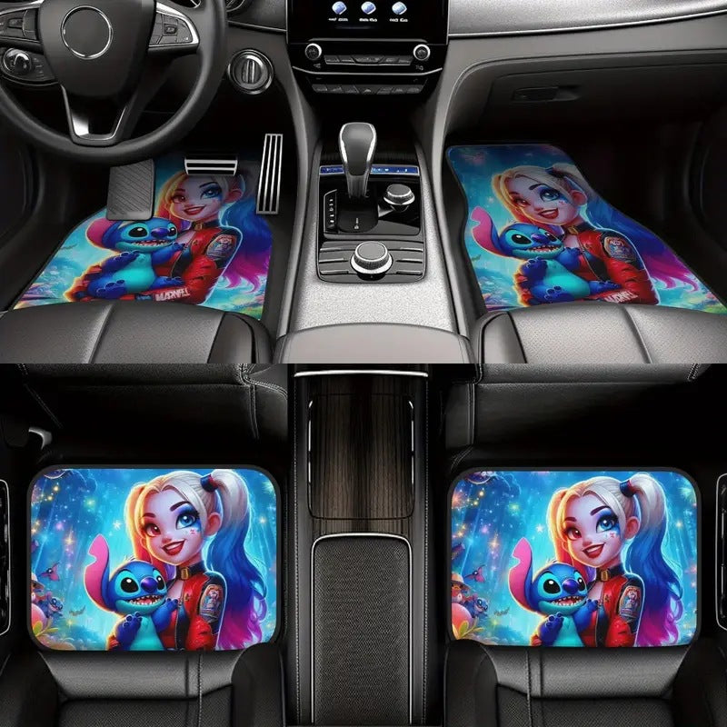 Stitch Themed Car Mat